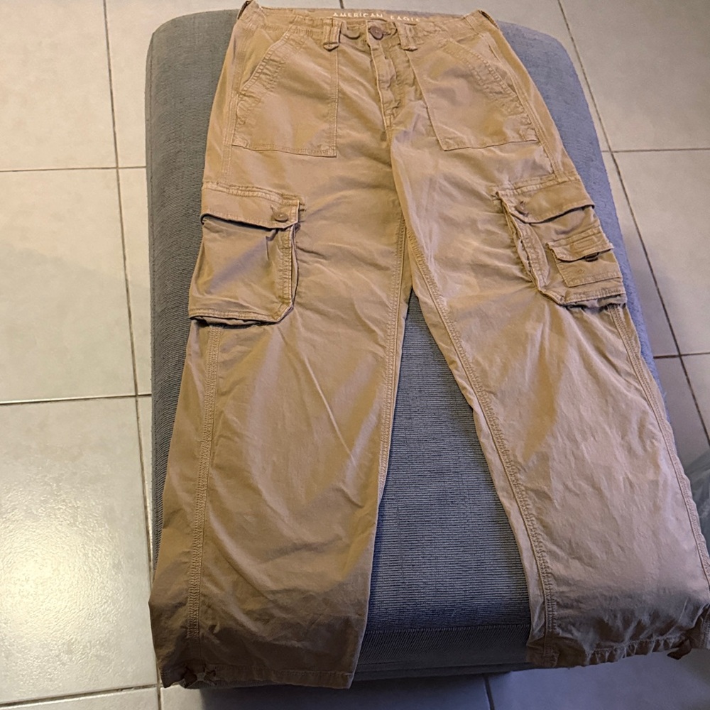 American Eagle Outfitters Khaki Cargo Pants